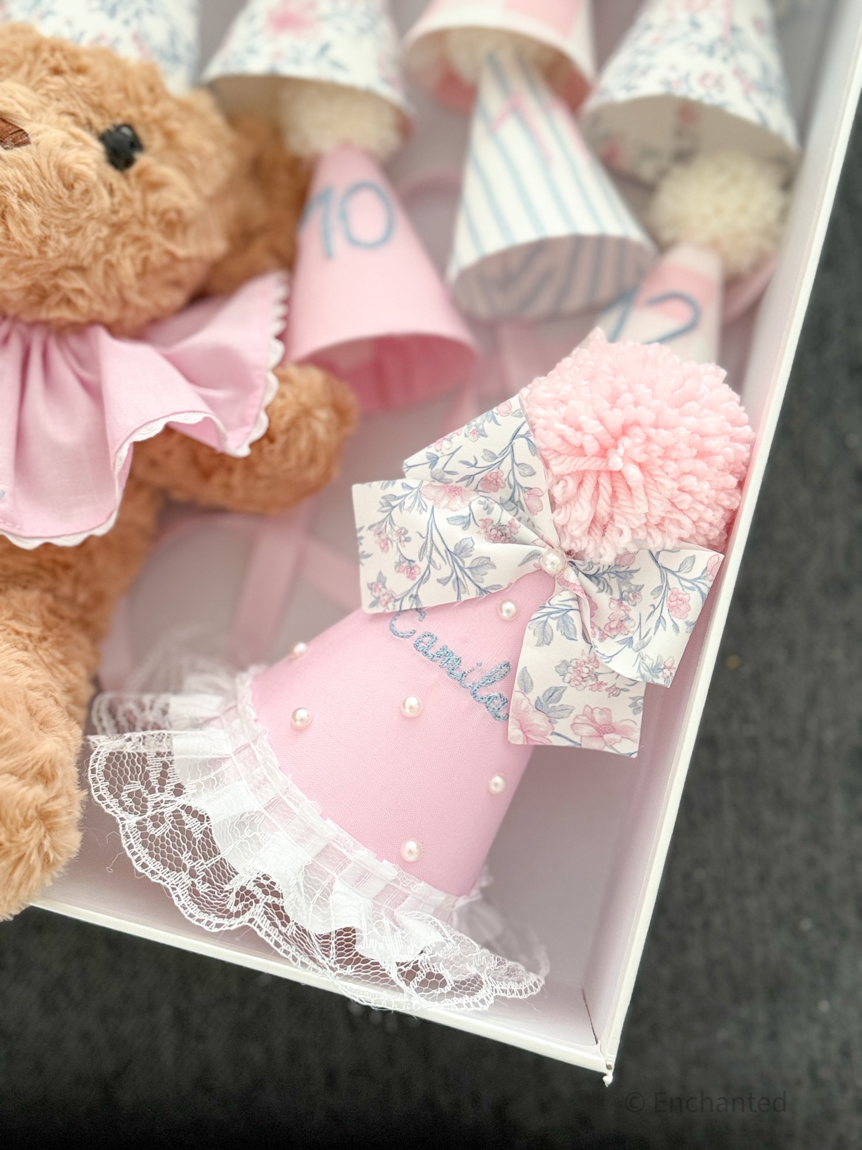 Baby Pink and Blue Bear Keepsake