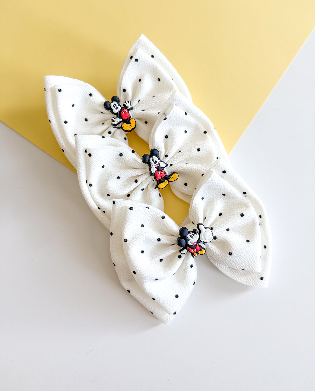 Polka Dots Mickey Bow