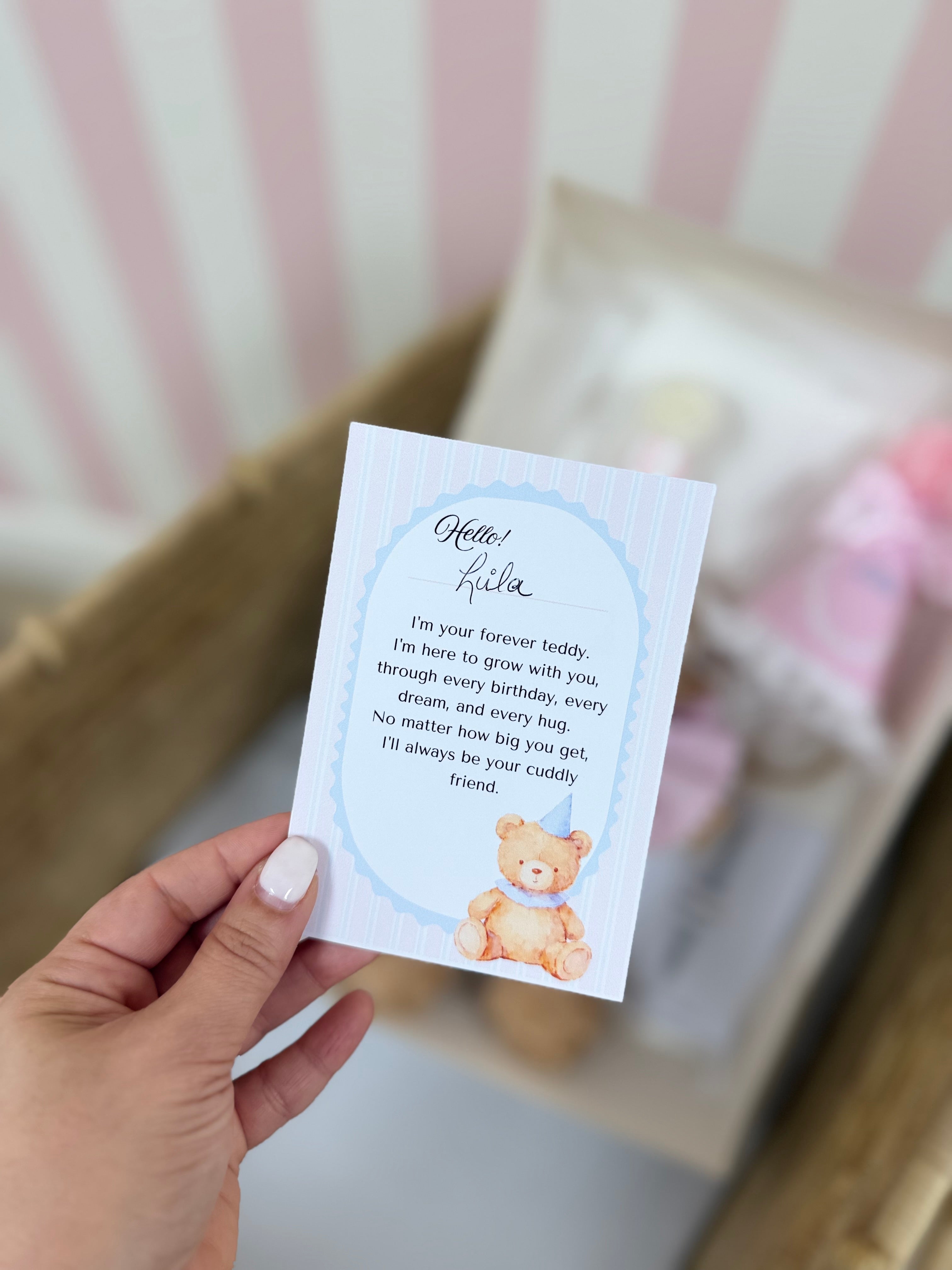 Personalized Birthday Teddy Keepsake Set