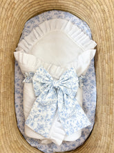 Enchanted Heirloom Blanket- White and Toile Bow
