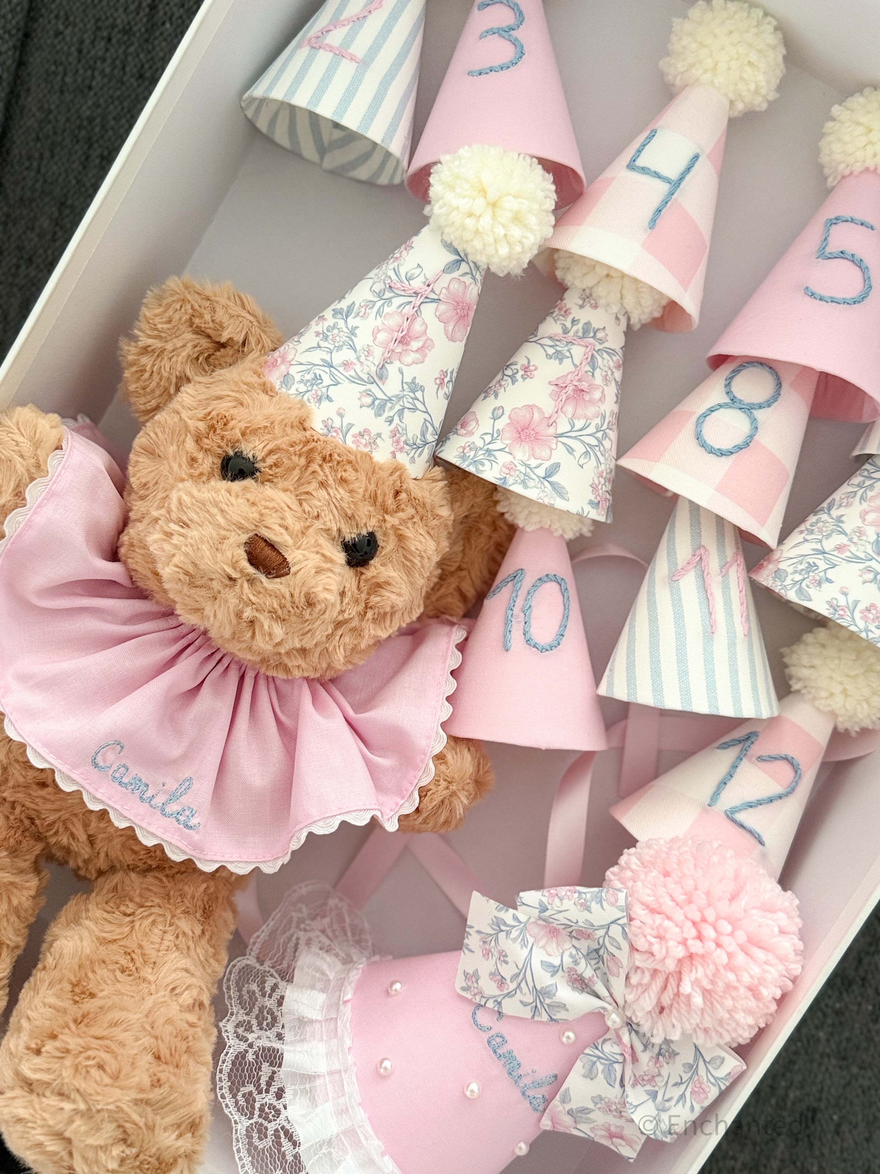 Baby Pink and Blue Bear Keepsake