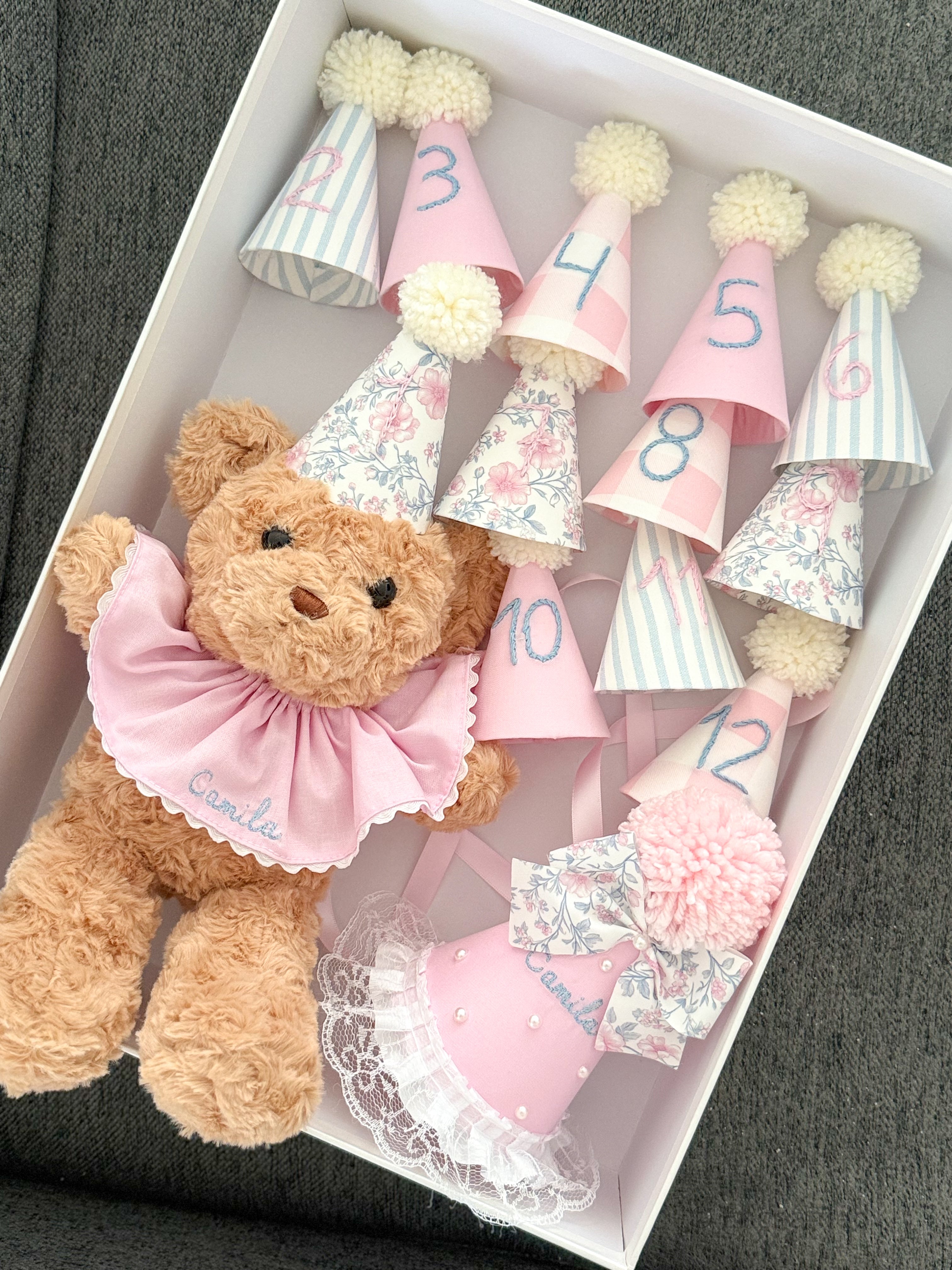 Baby Pink and Blue Bear Keepsake