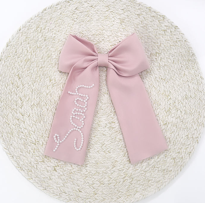 Dusty Pink Princesa Bow