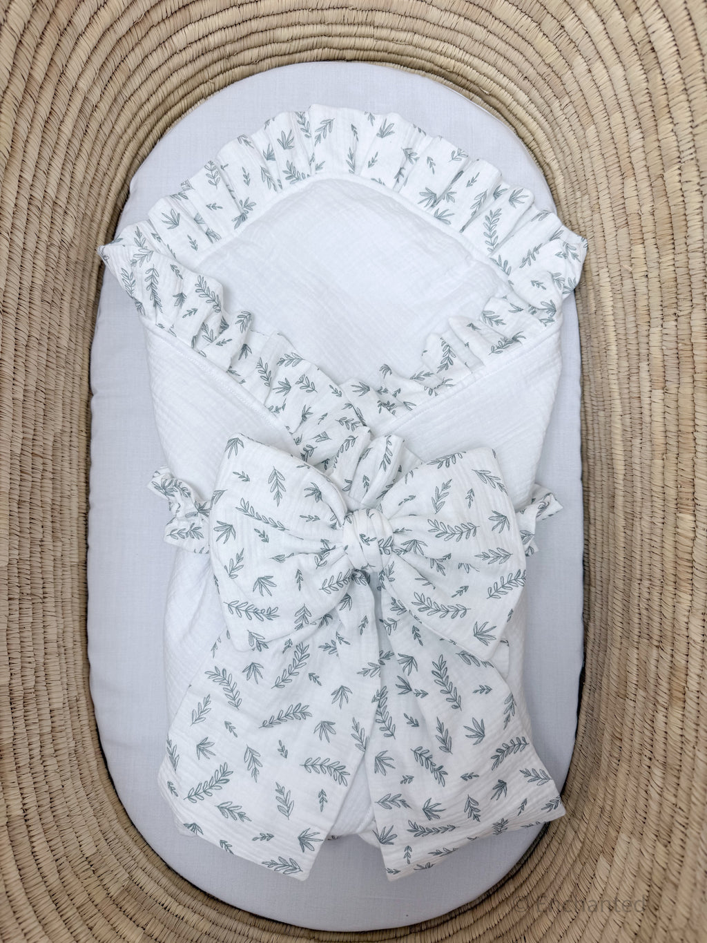 Enchanted Heirloom Blanket- Willow Sage