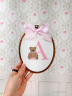 Heirloom Teddy and Bow Hoop