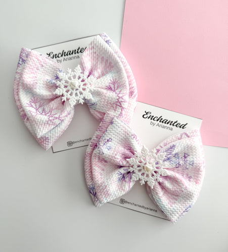 Pink Snow Bow