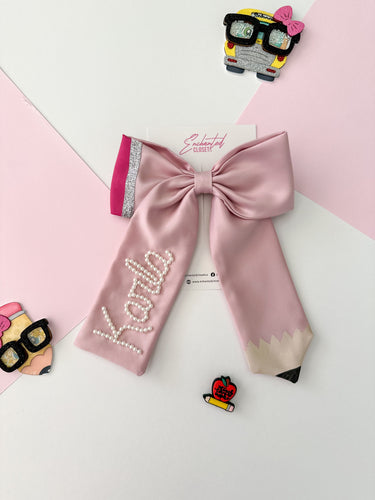 Pink Pencil Bow