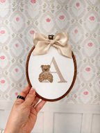 Heirloom Teddy and Bow Hoop