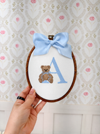 Heirloom Teddy and Bow Hoop