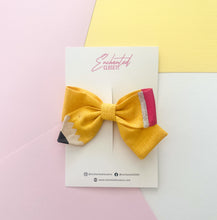 Yellow Medium Pencil Bow