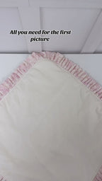 Enchanted Heirloom Blanket- Cream Toile