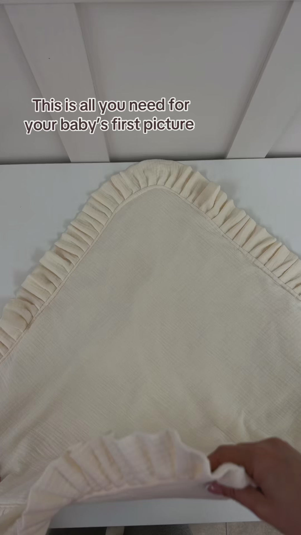 Enchanted Heirloom Blanket- Cream Color