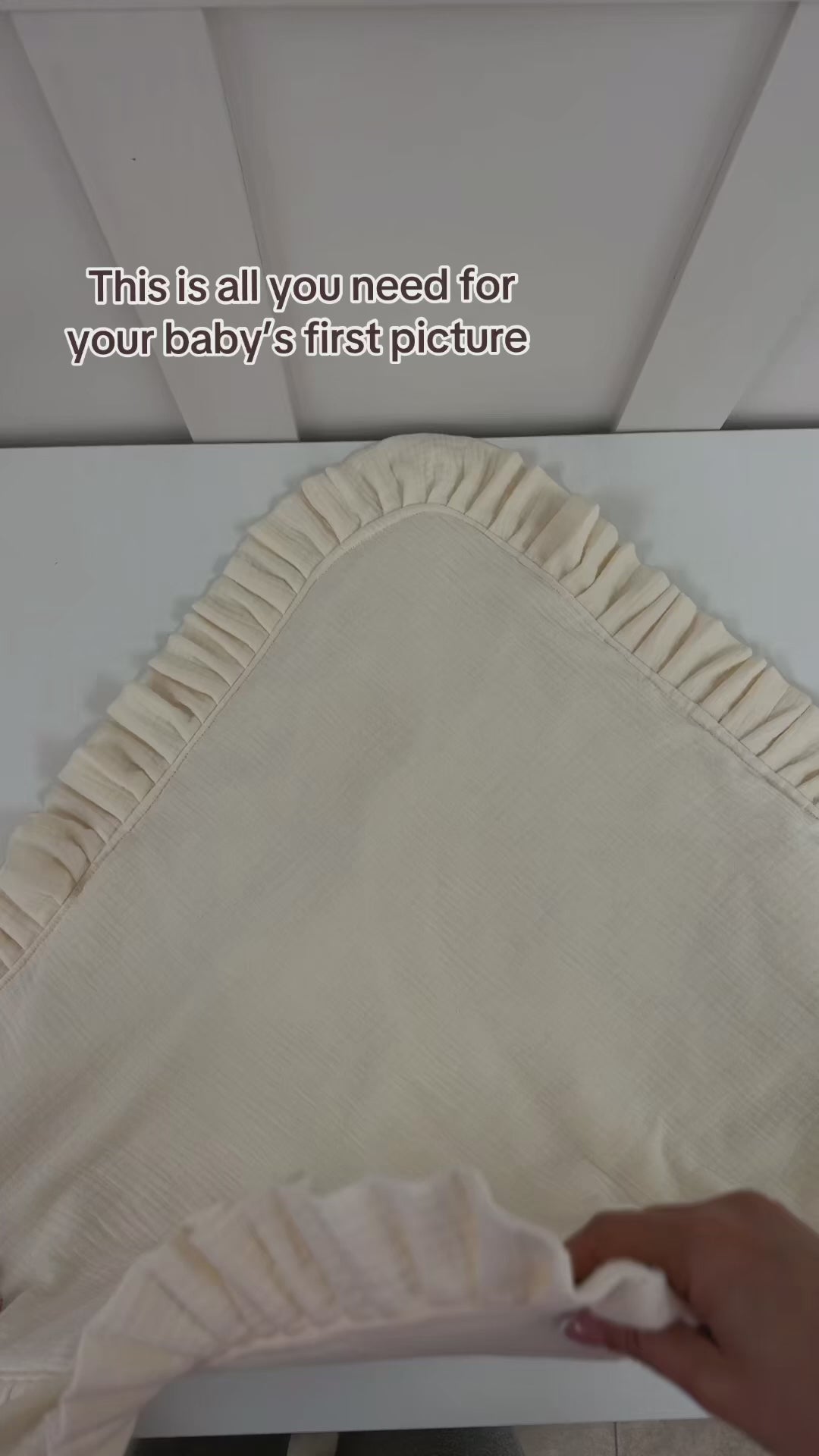 Enchanted Heirloom Blanket- Cream Color