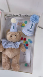 Personalized Birthday Teddy- Classic Blue