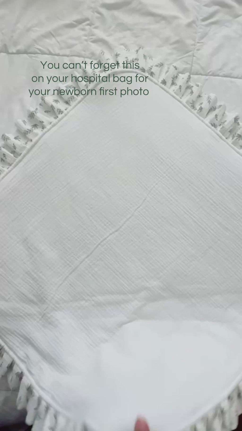 Enchanted Heirloom Blanket- Willow Sage