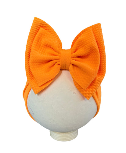 Light Orange Neon XL Bow