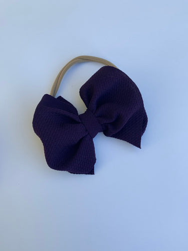 Purple Nylon Nylon Bow