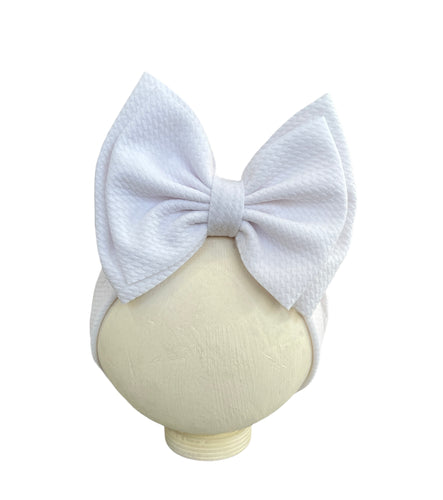White XL Bow